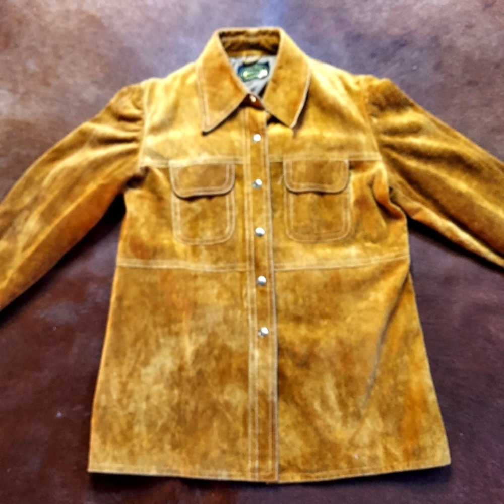 Vintage WEEKENDER Suede Snap Up Jacket
